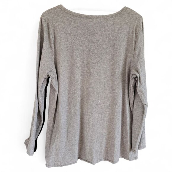 J.Jill XL Pure Jill Womens Long Sleeve Stretch Cotton Tunic Tee Shirt - Picture 3 of 8